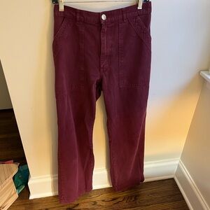 Big Bud Press Small Burgundy Work Pants, Rare Color